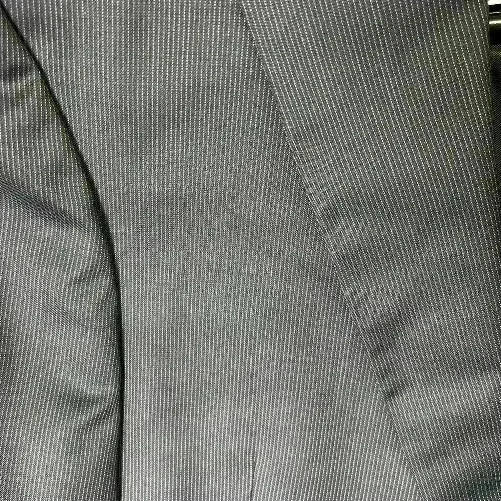 Jos. A Bank 2pc 100% Wool Suit Blazer 43L & Pants 36 Men's‎ GUC Gray Black Nice